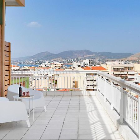 Modern Penthouse Overlooking Halkis Chalkís Exterior foto